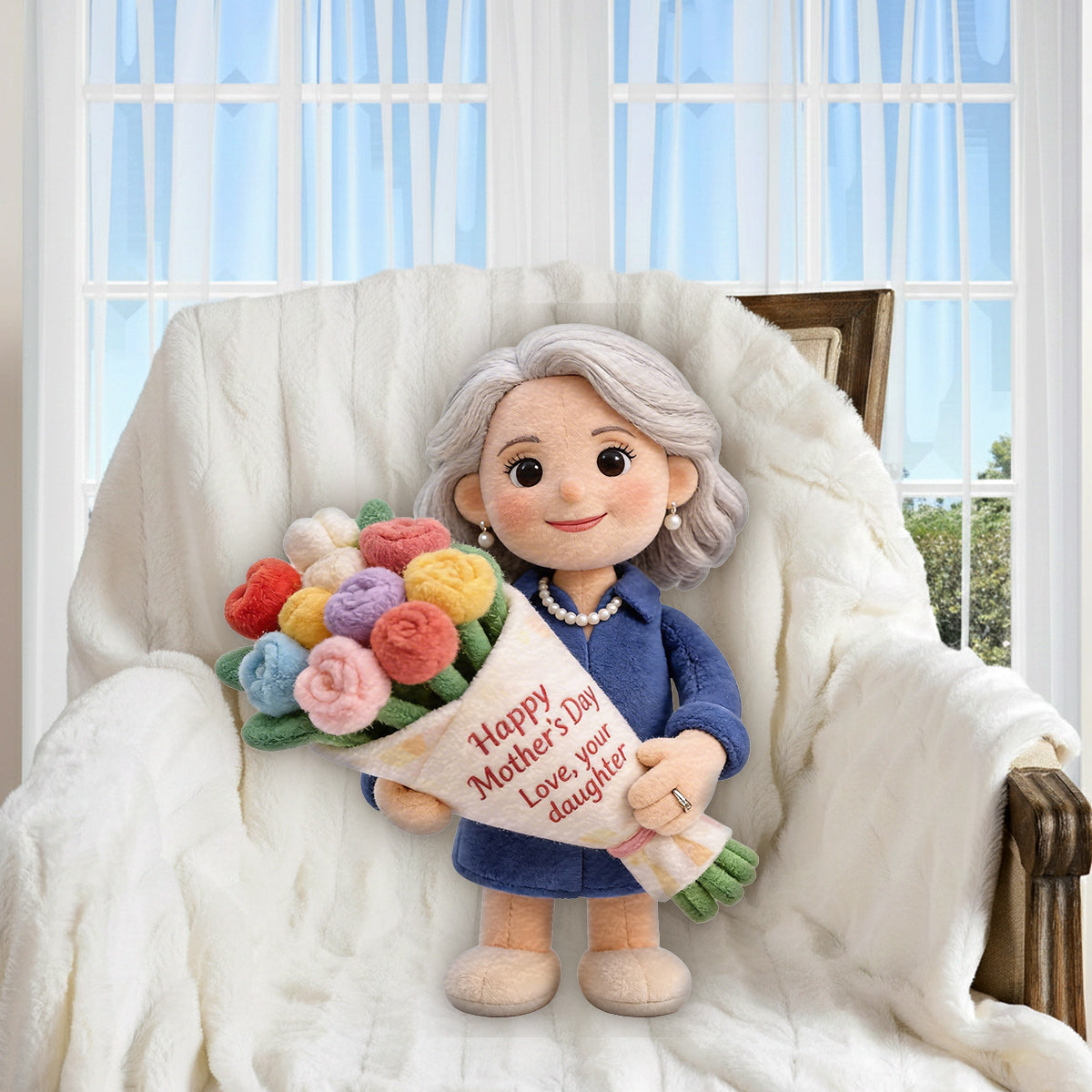 Perfect Mother's Day Gift - Personalized Mother Premium Faux Fur Pillow