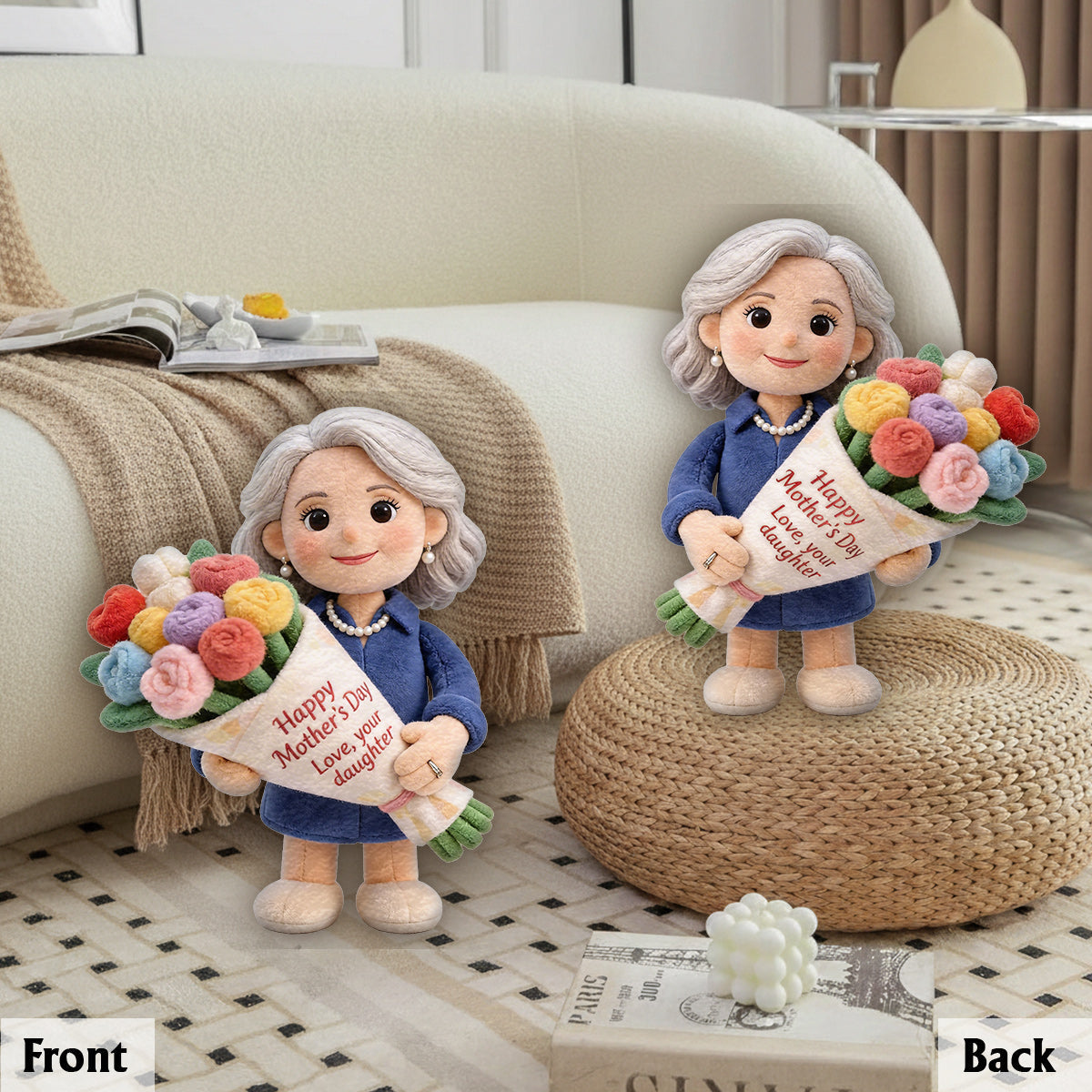 Perfect Mother's Day Gift - Personalized Mother Premium Faux Fur Pillow