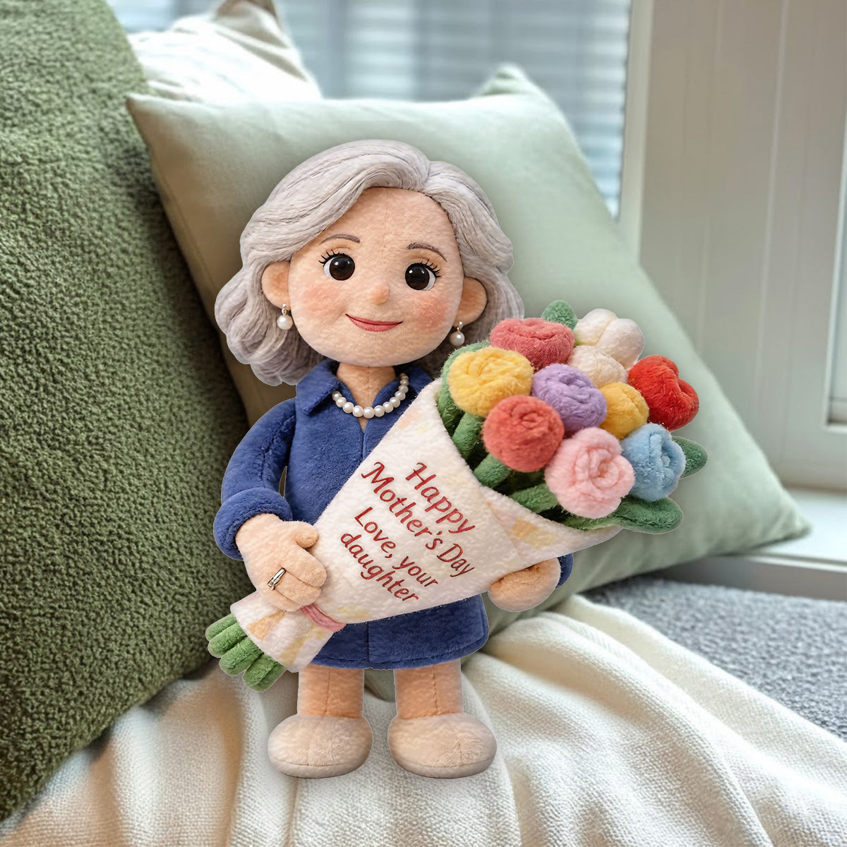 Perfect Mother's Day Gift - Personalized Mother Premium Faux Fur Pillow