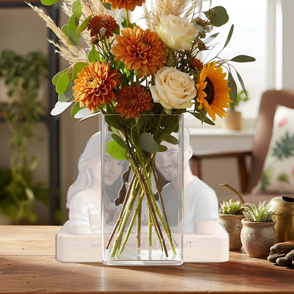 Thank You For Helping Me Grow - Personalized Kid Acrylic Pot