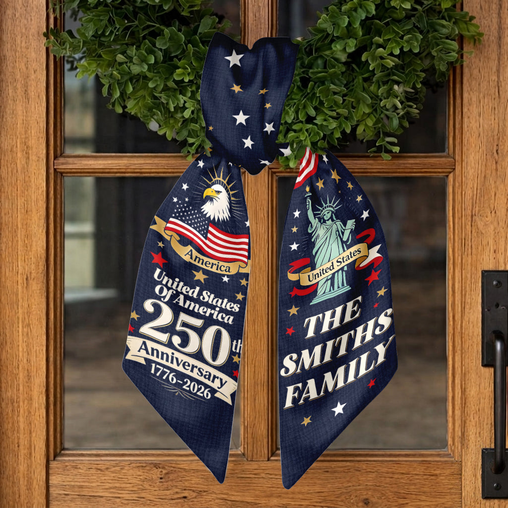 United States Of America 250th Anniversary - Personalized Patriot Decorative Sash/ Ribbon