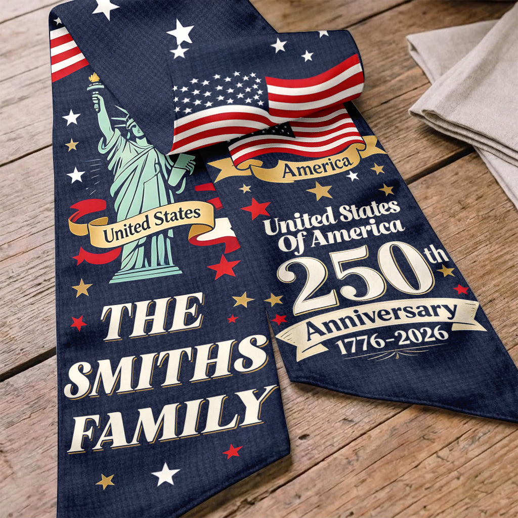United States Of America 250th Anniversary - Personalized Patriot Decorative Sash/ Ribbon