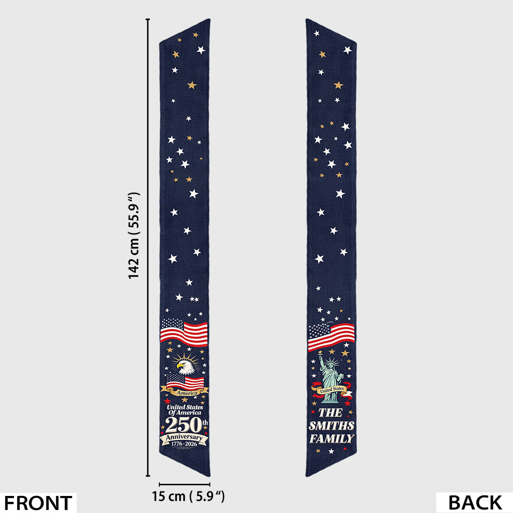 United States Of America 250th Anniversary - Personalized Patriot Decorative Sash/ Ribbon