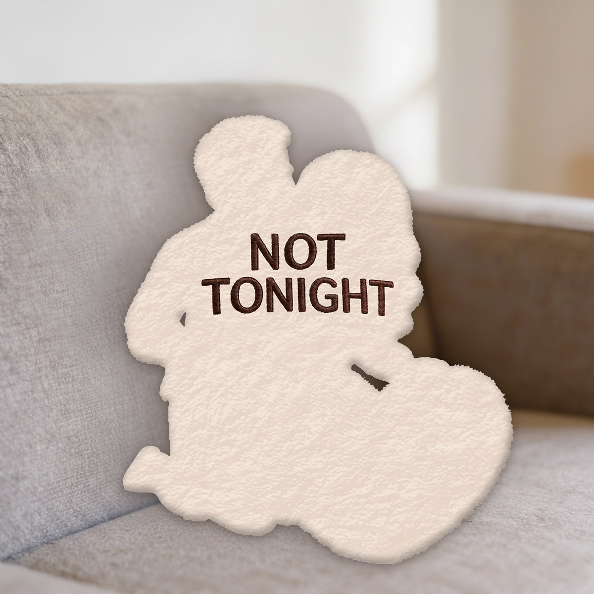 Tonight - Personalized Spicy Couple Premium Faux Fur Pillow