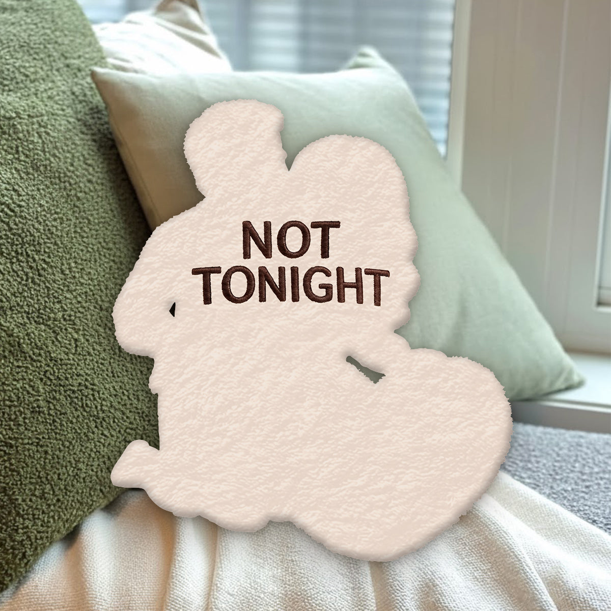 Tonight - Personalized Spicy Couple Premium Faux Fur Pillow