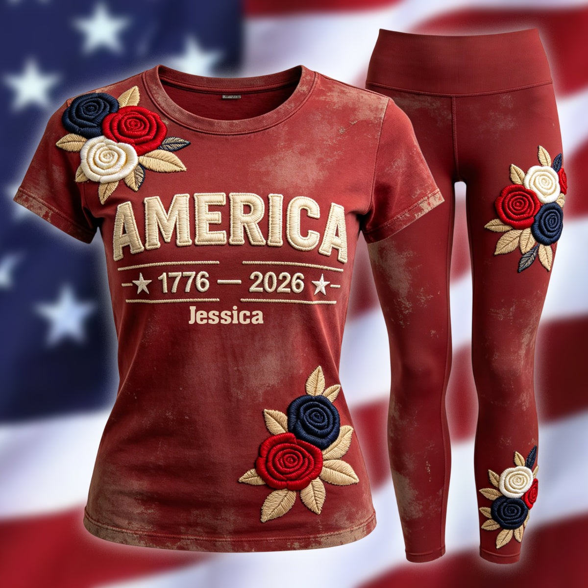 Women's America 250th Anniversary - Personalized Patriot All Over Shirt
