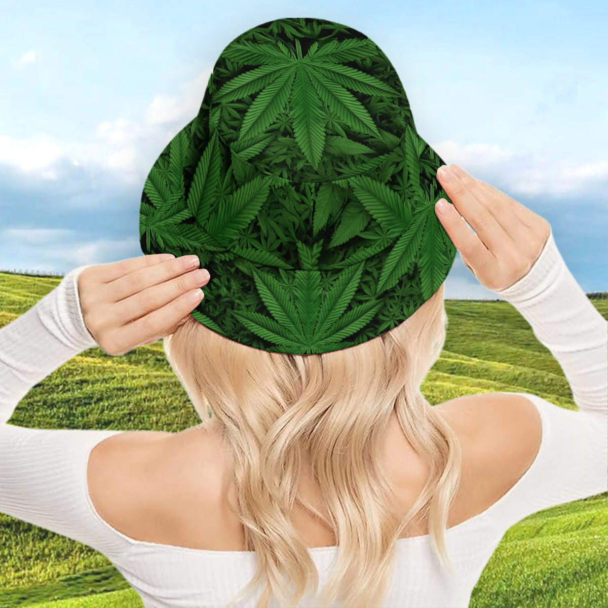 Smoking Bigfoot - Personalized Weed Bucket Hat