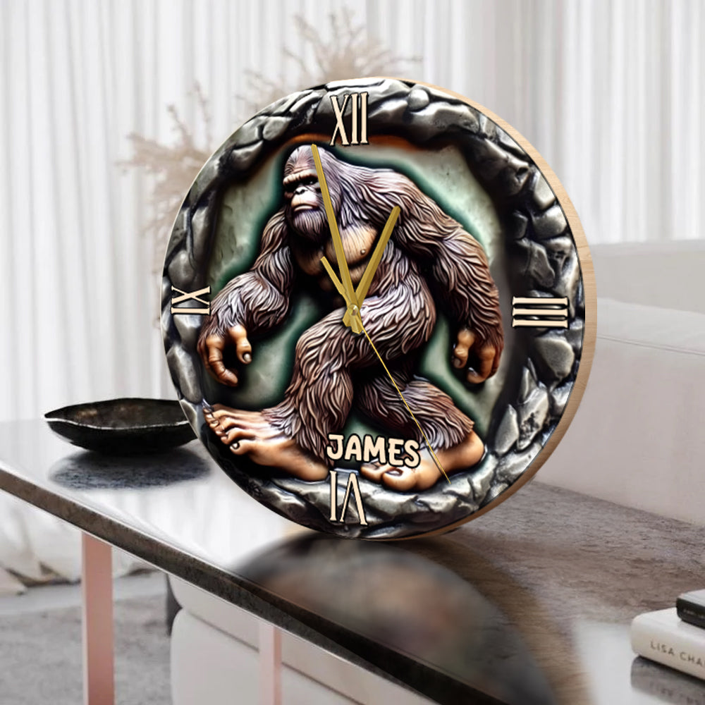 Mystical Creature - Personalized Bigfoot Wall Clock
