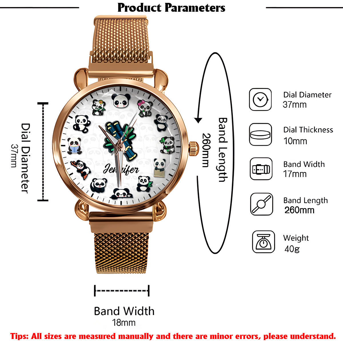 Panda Lover - Personalized Panda Lover Women Hand Watch