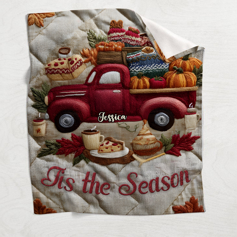 Tis The Season - Personalized Autumn Blanket