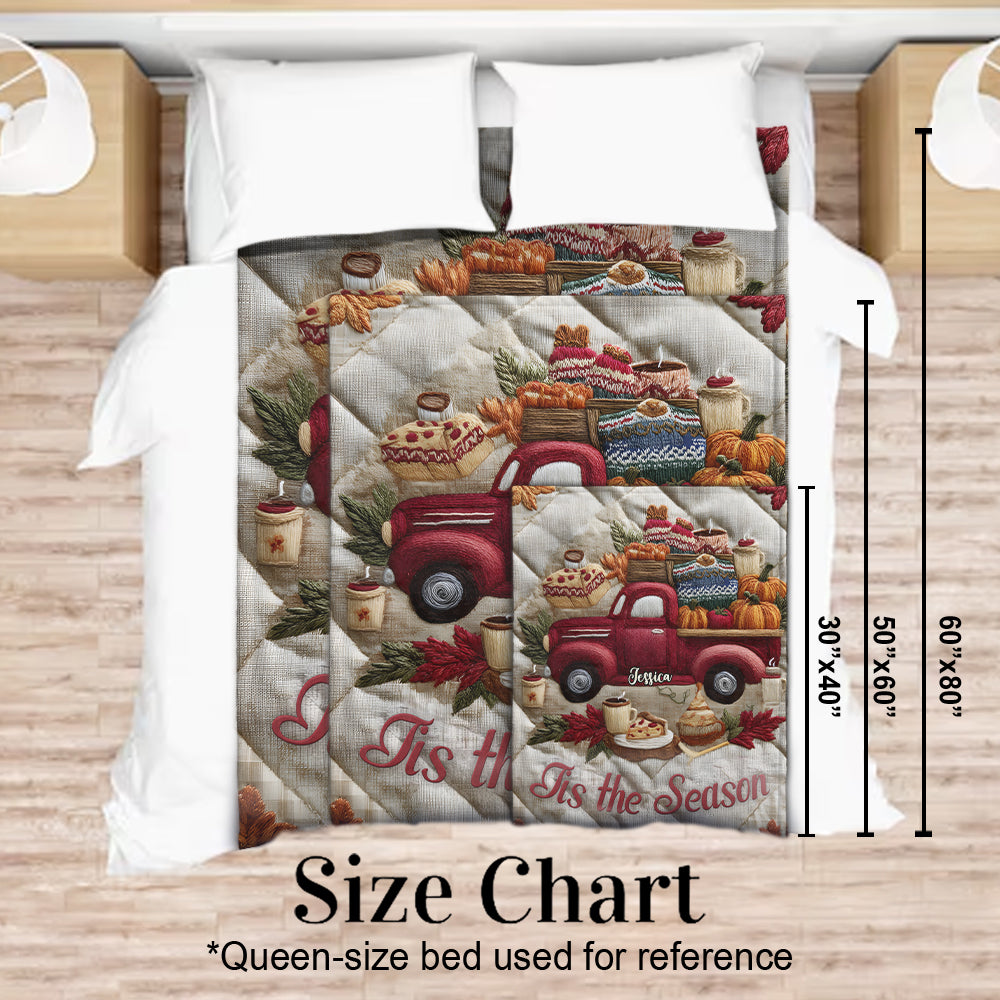 Tis The Season - Personalized Autumn Blanket