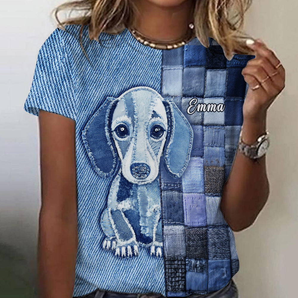Love Dachshund - Personalized Dog All Over Shirt