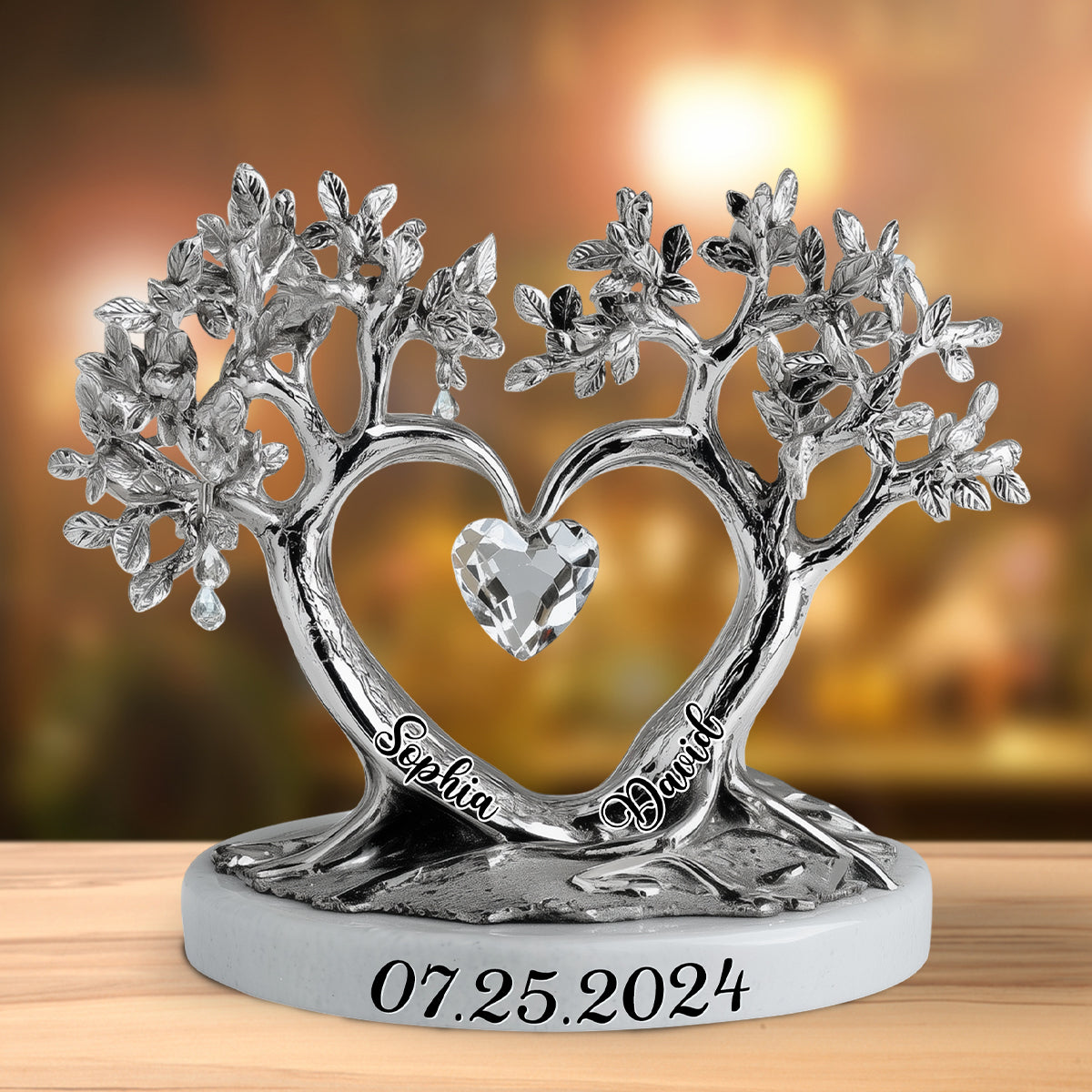 Anniversary Gifts - Personalized Couple Custom Shaped Acrylic Plaque