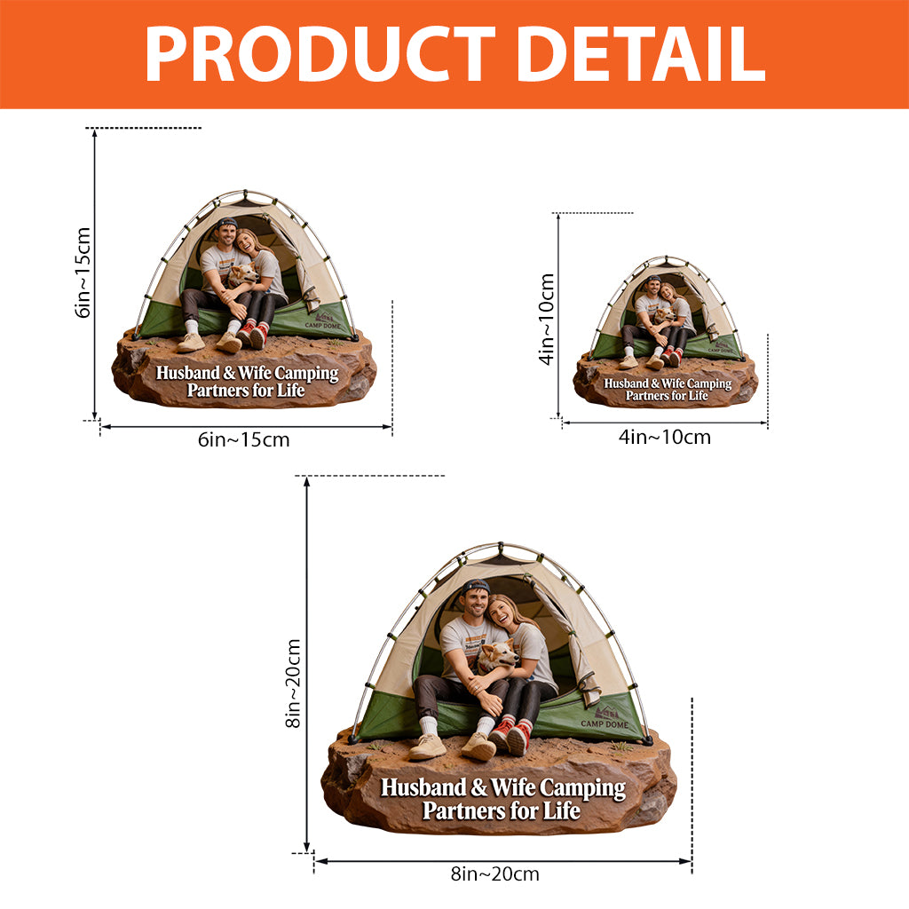 Outdoor Lovers - Personalized Camping Custom Shaped Acrylic Plaque