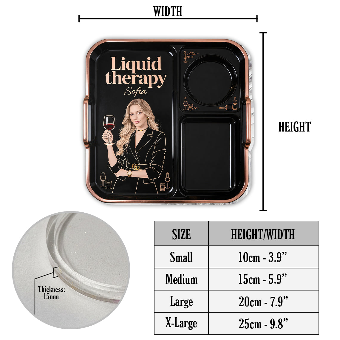 Relax Time With Wine - Personalized Wine Catch-All Tray