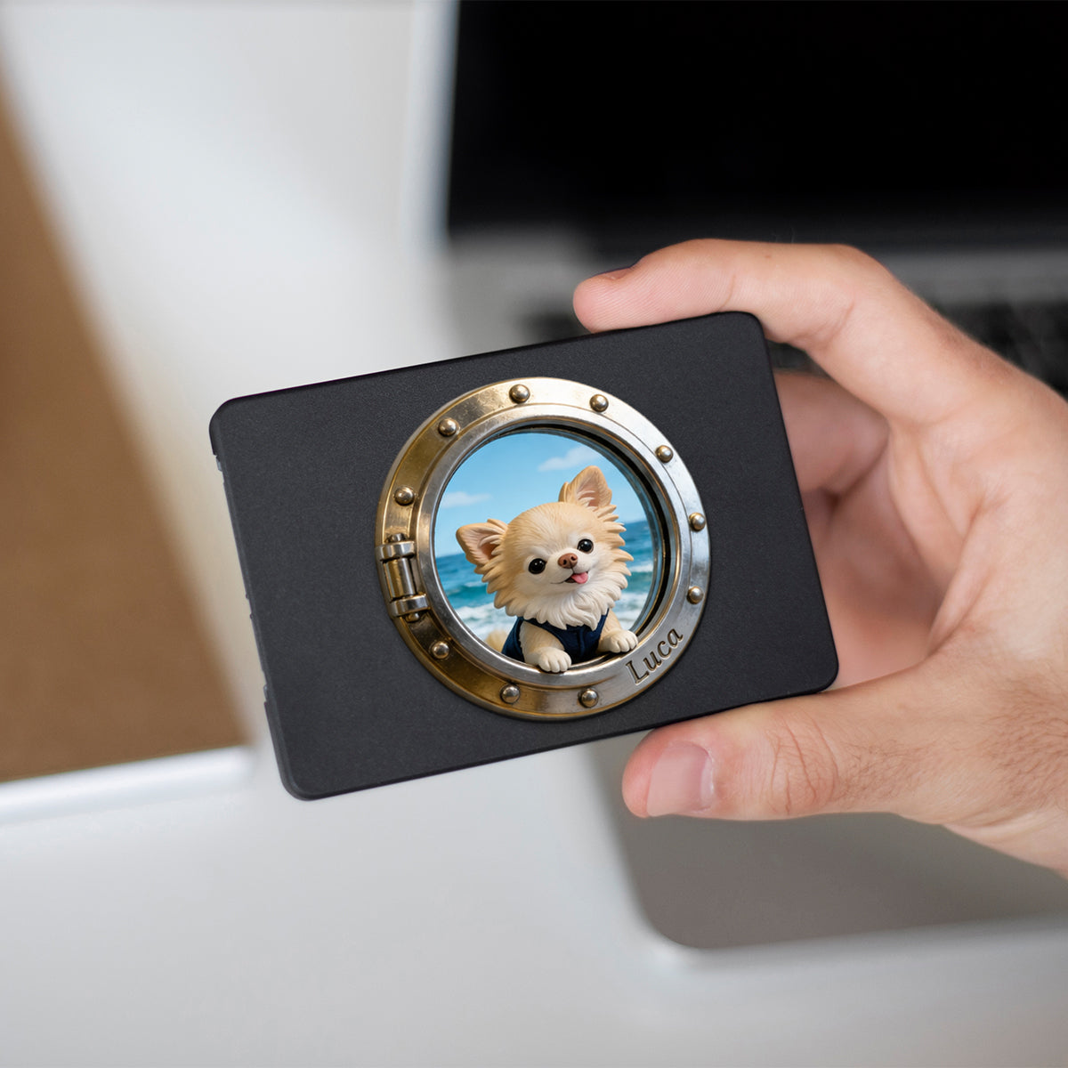 Pet Porthole - Personalized Dog Magnet