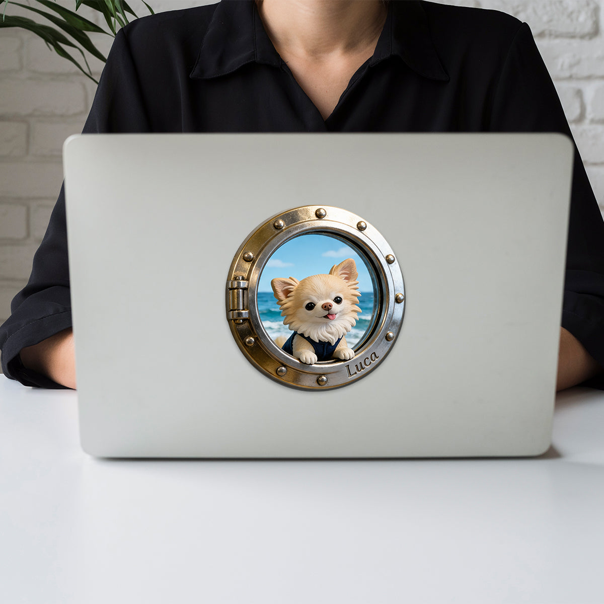 Pet Porthole - Personalized Dog Magnet