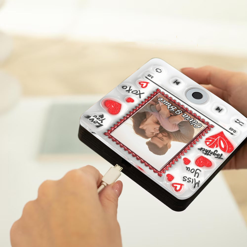 Transform Your Love Into A Song - Personalized Couple Music Fridge Magnet