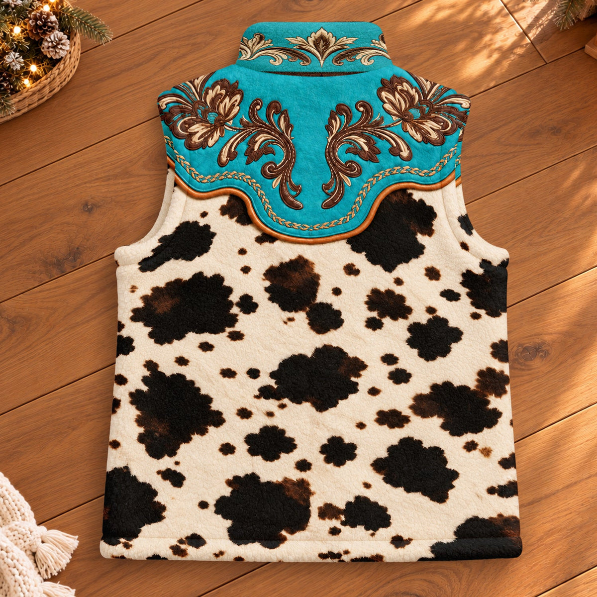 Cowgirl Boots - Personalized Cowgirl Flannel Fleece Vest