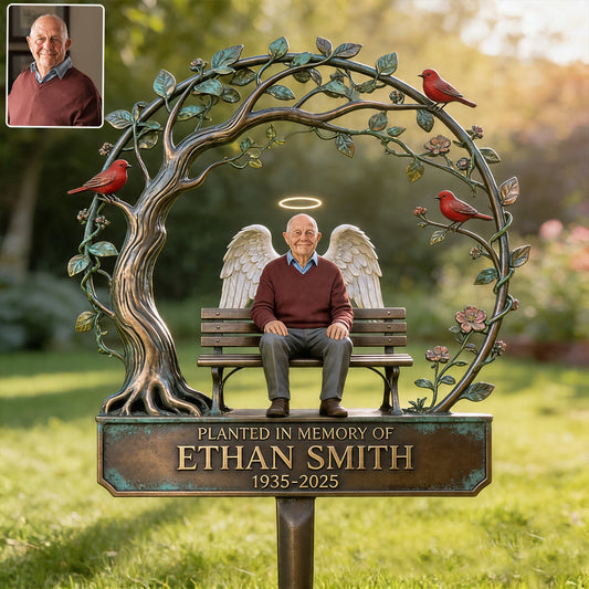 Planted In Memory Of - Personalized Memorial Acrylic Garden Sign/ Acrylic Plaque Sign