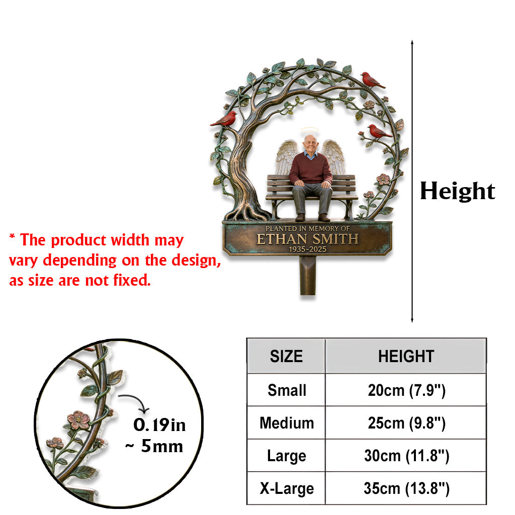 Planted In Memory Of - Personalized Memorial Acrylic Garden Sign/ Acrylic Plaque Sign