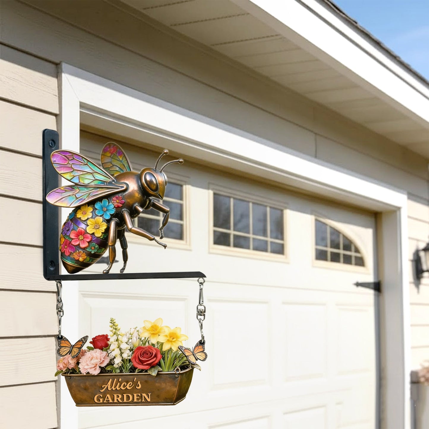Welcome To The Garden - Personalized Gardening Wooden Wall Mount Sign
