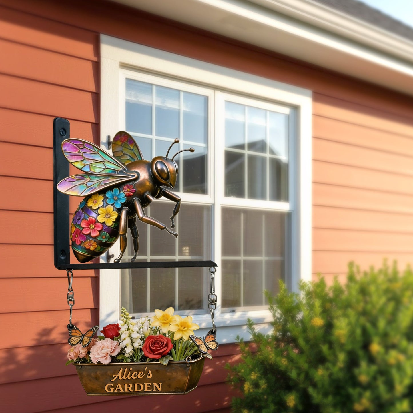 Welcome To The Garden - Personalized Gardening Wooden Wall Mount Sign