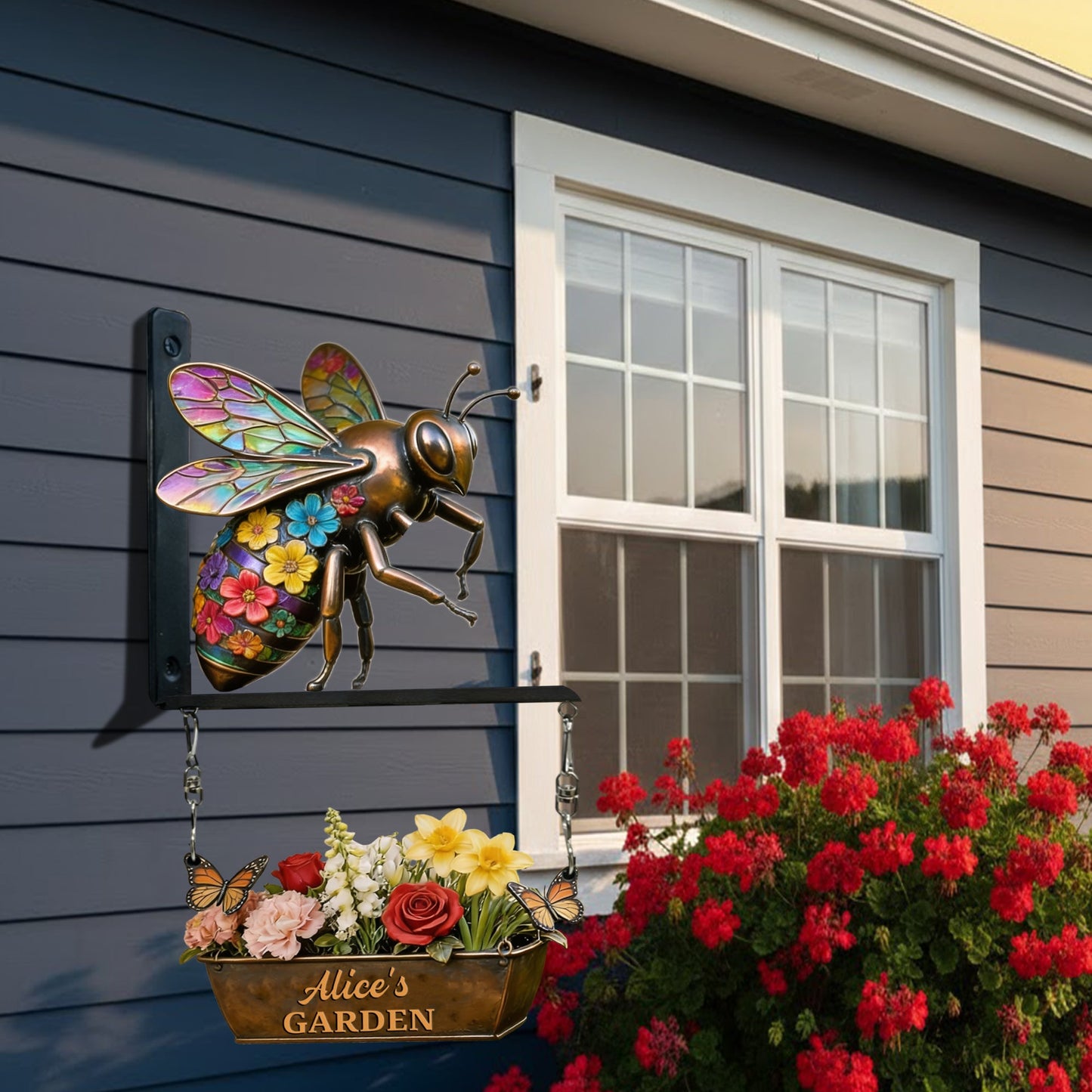 Welcome To The Garden - Personalized Gardening Wooden Wall Mount Sign