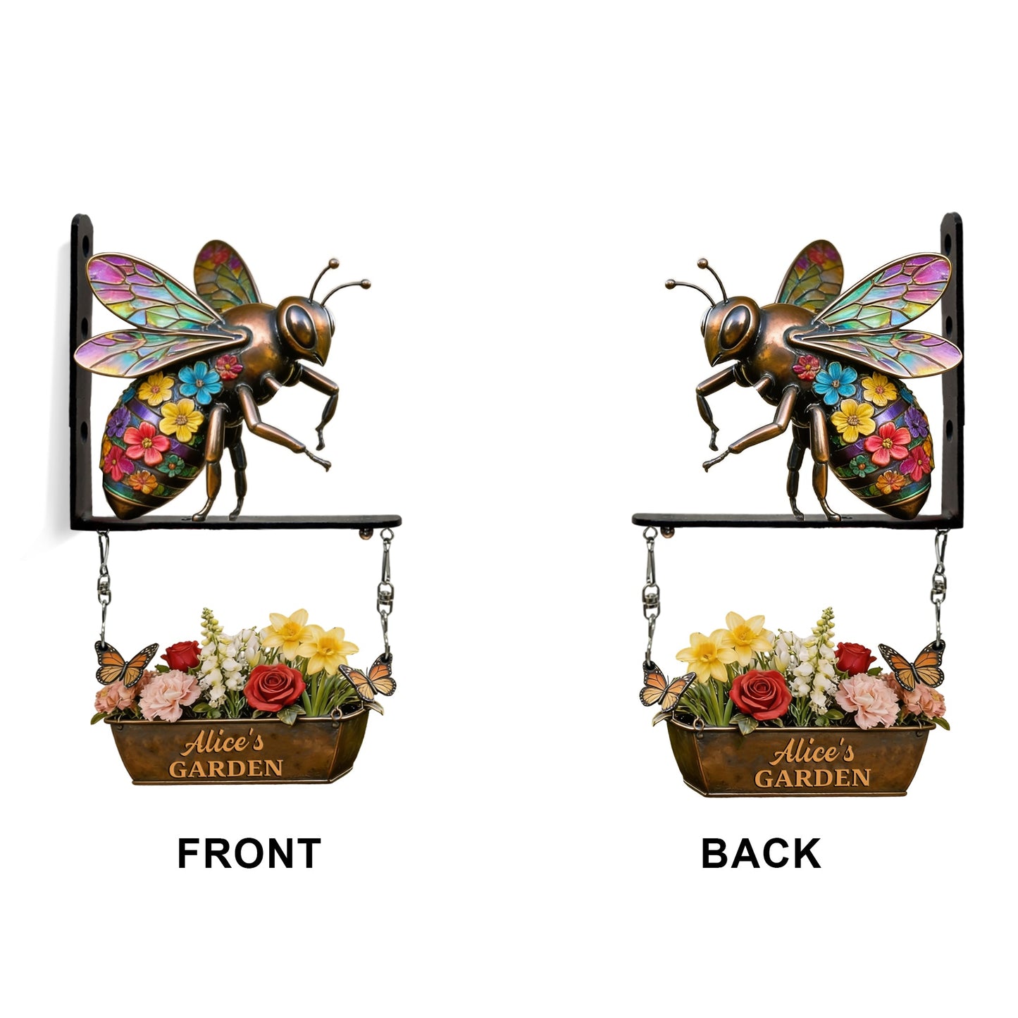 Welcome To The Garden - Personalized Gardening Wooden Wall Mount Sign