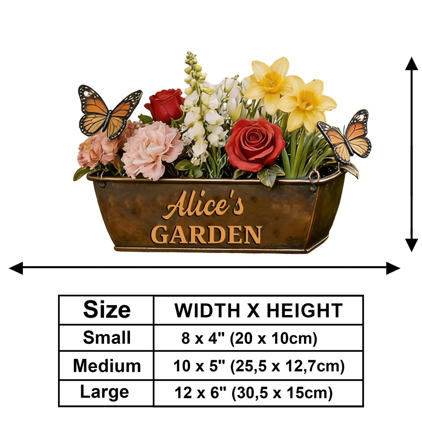 Welcome To The Garden - Personalized Gardening Wooden Wall Mount Sign