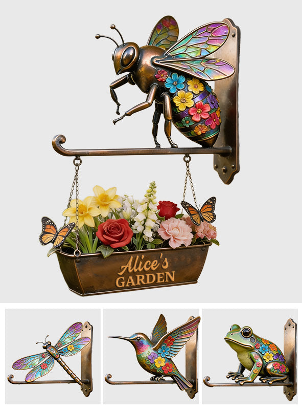 Welcome To The Garden - Personalized Gardening Wooden Wall Mount Sign