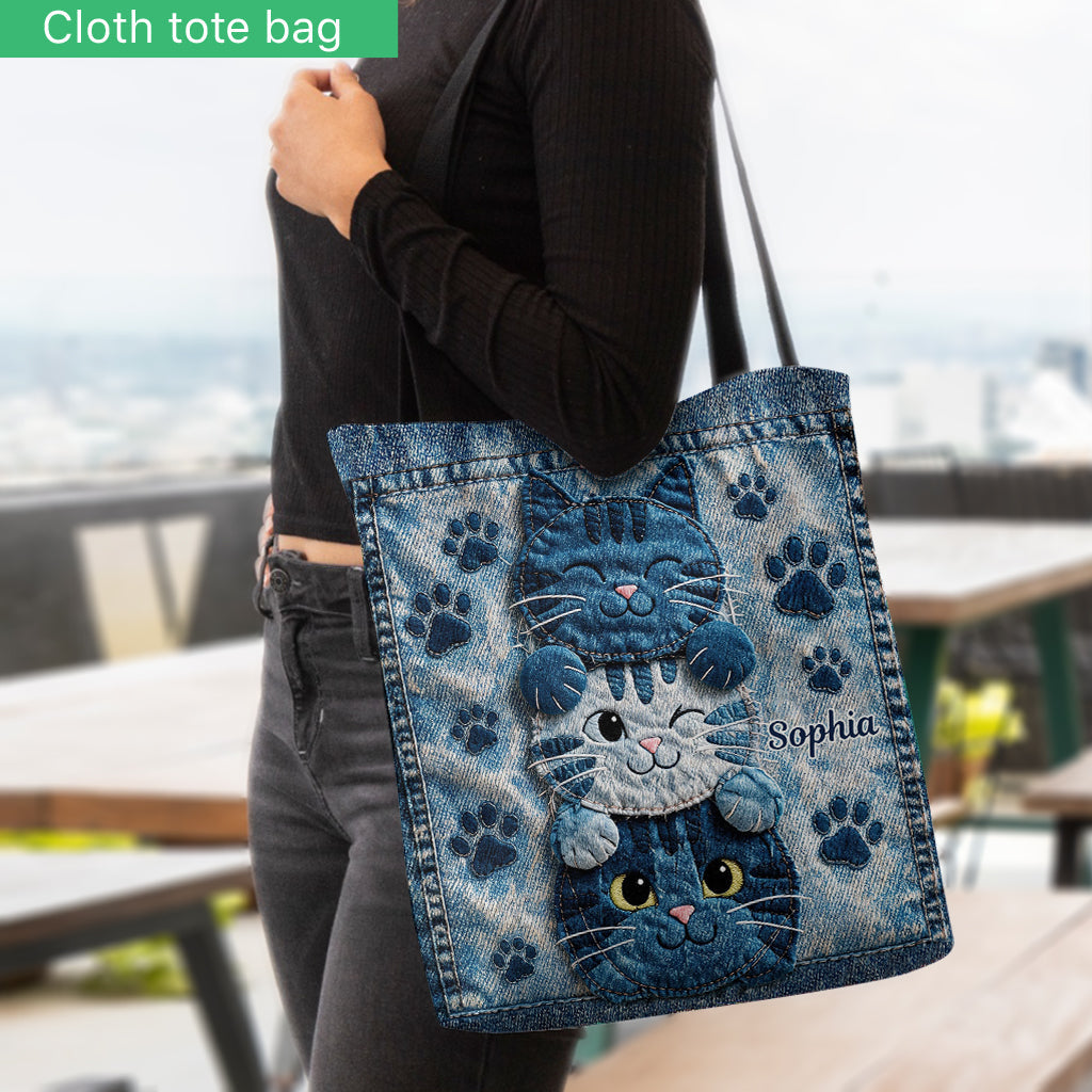 Love Cats - Personalized Cat Tote Bag
