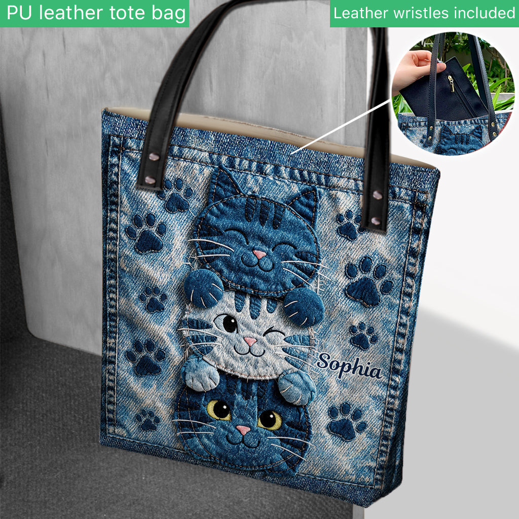 Love Cats - Personalized Cat Tote Bag