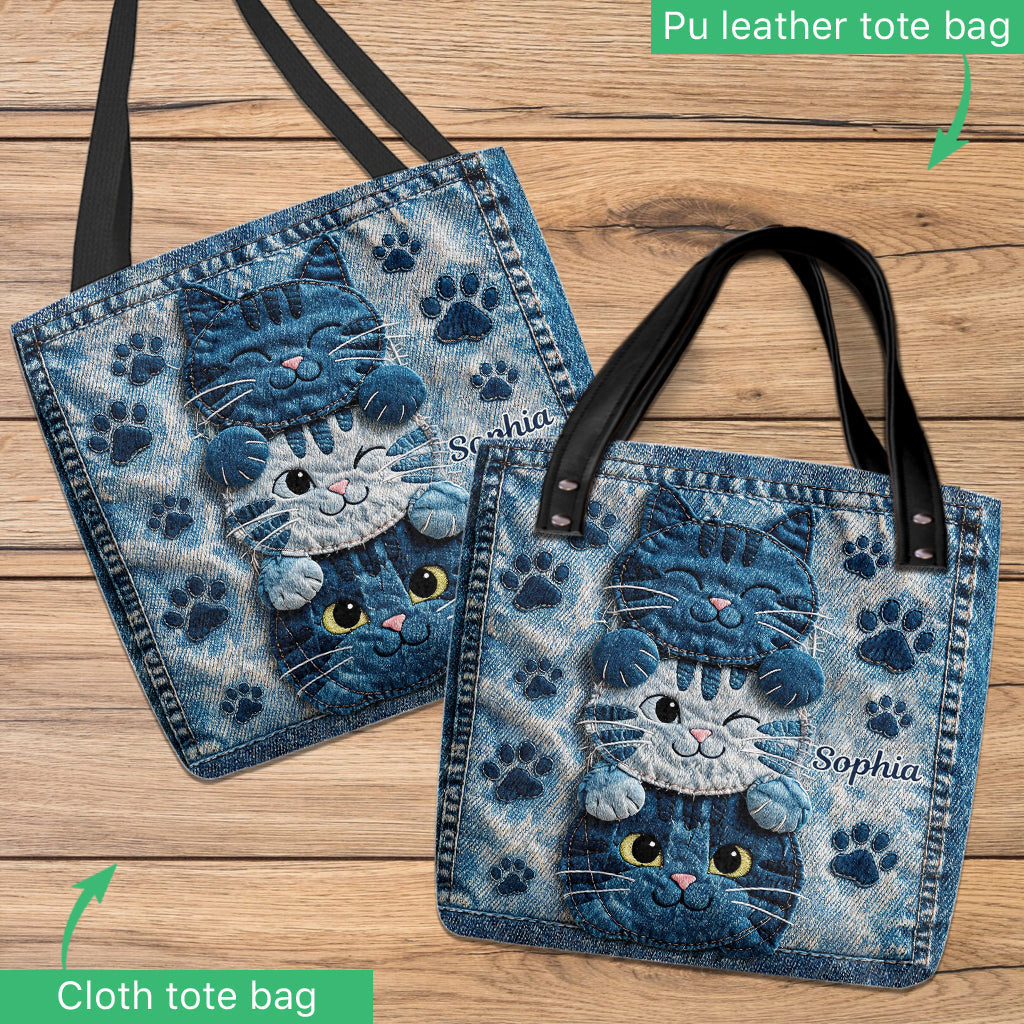 Love Cats - Personalized Cat Tote Bag