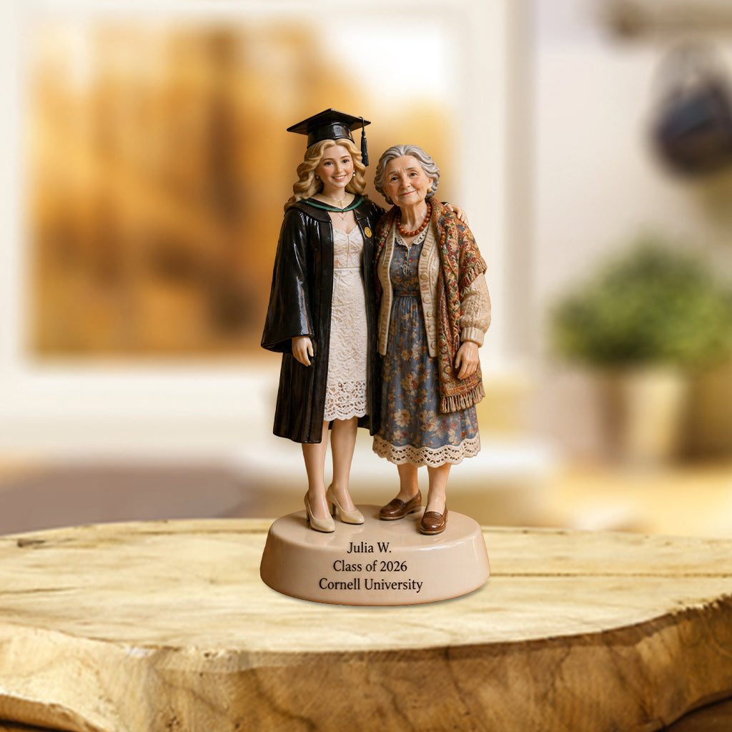 On Your Graduation Day - Walking Beside You Every Step Of The Way - Personalized Graduation Custom Shaped Acrylic Plaque