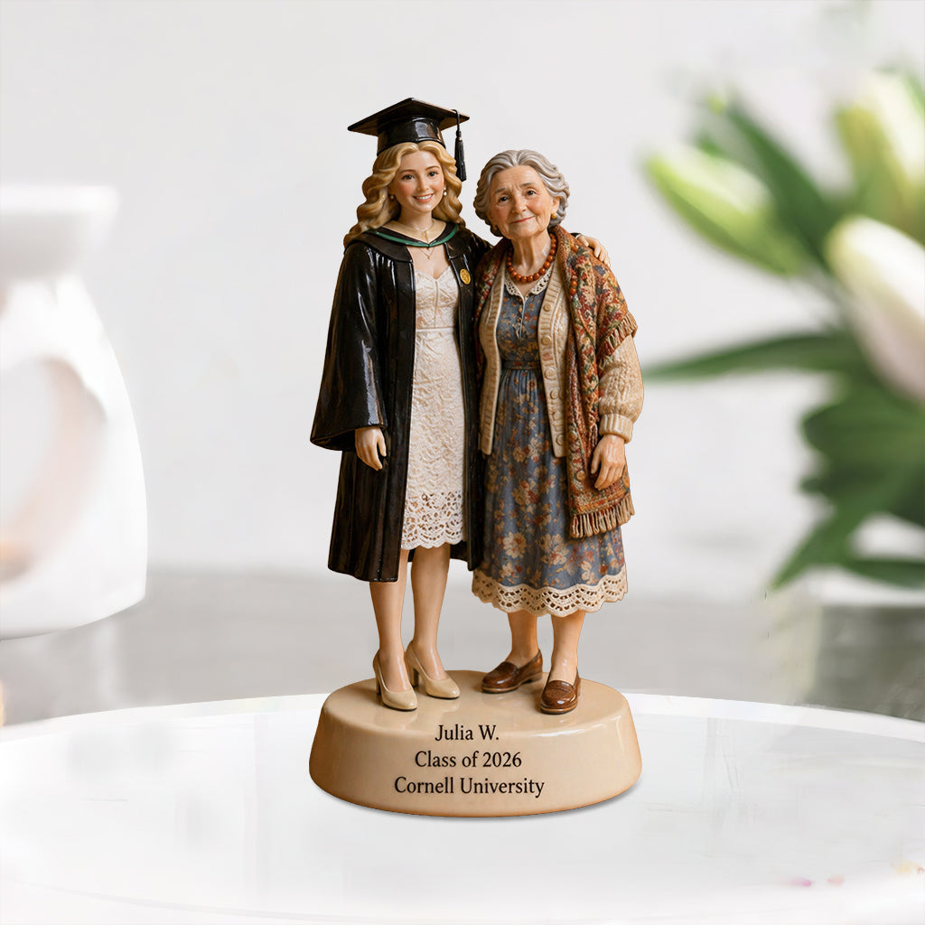 On Your Graduation Day - Walking Beside You Every Step Of The Way - Personalized Graduation Custom Shaped Acrylic Plaque