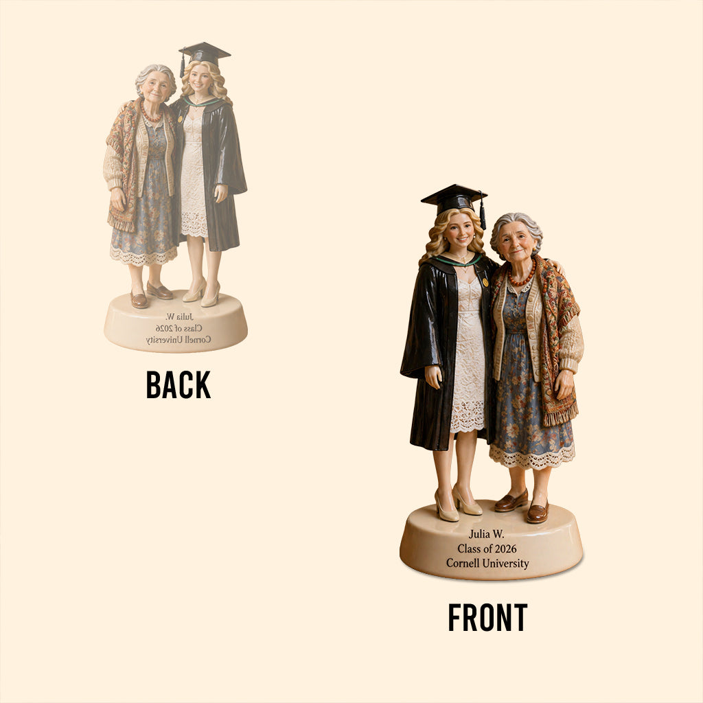 On Your Graduation Day - Walking Beside You Every Step Of The Way - Personalized Graduation Custom Shaped Acrylic Plaque