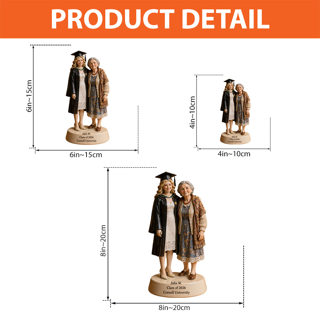 On Your Graduation Day - Walking Beside You Every Step Of The Way - Personalized Graduation Custom Shaped Acrylic Plaque