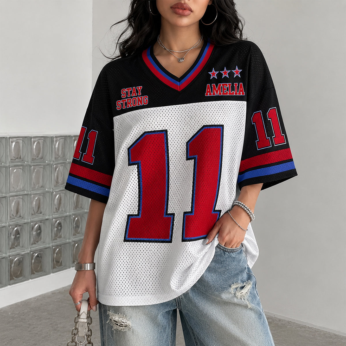 Sporty Style - Personalized Self Love Fully Printed V-Neck T-Shirt