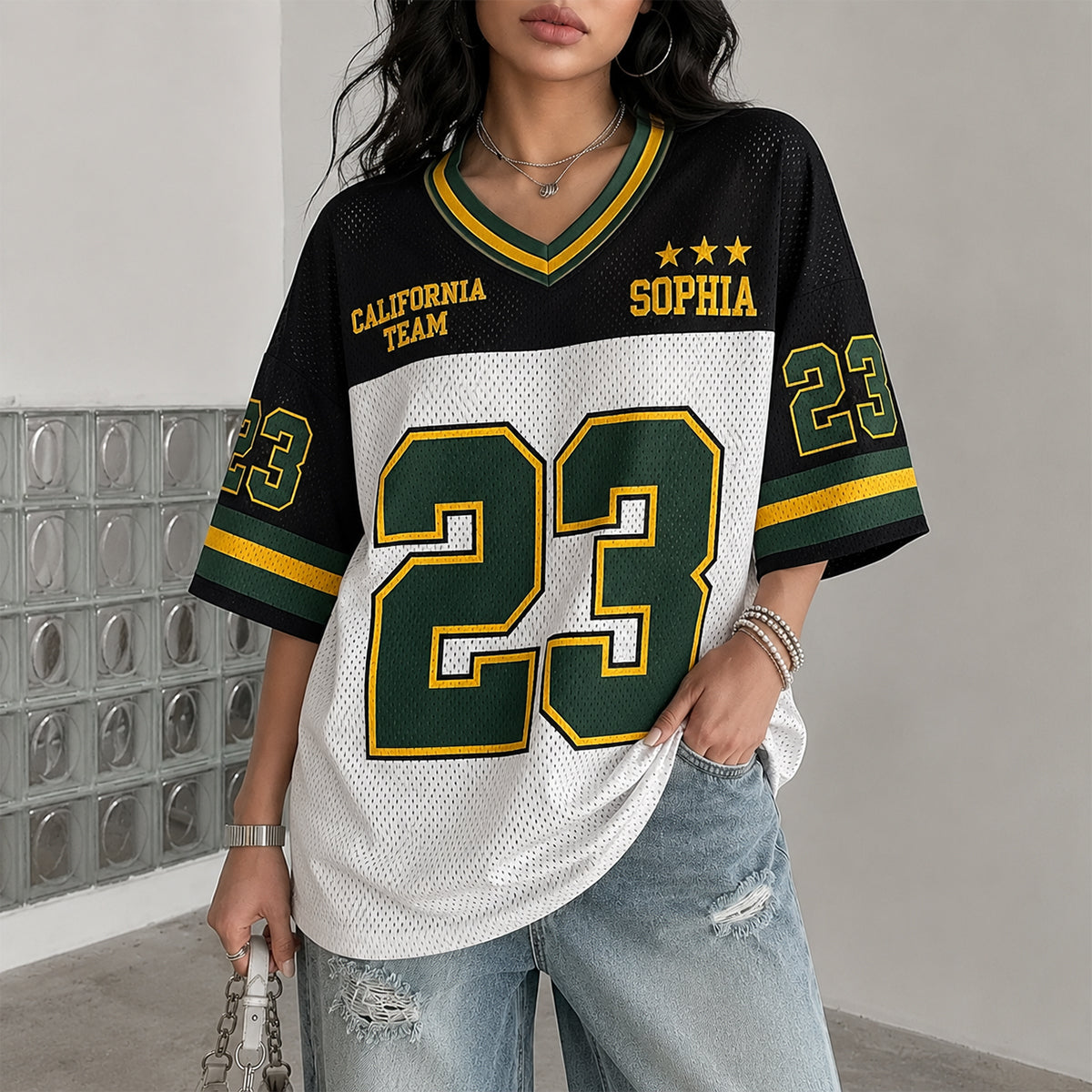 Sporty Style - Personalized Self Love Fully Printed V-Neck T-Shirt
