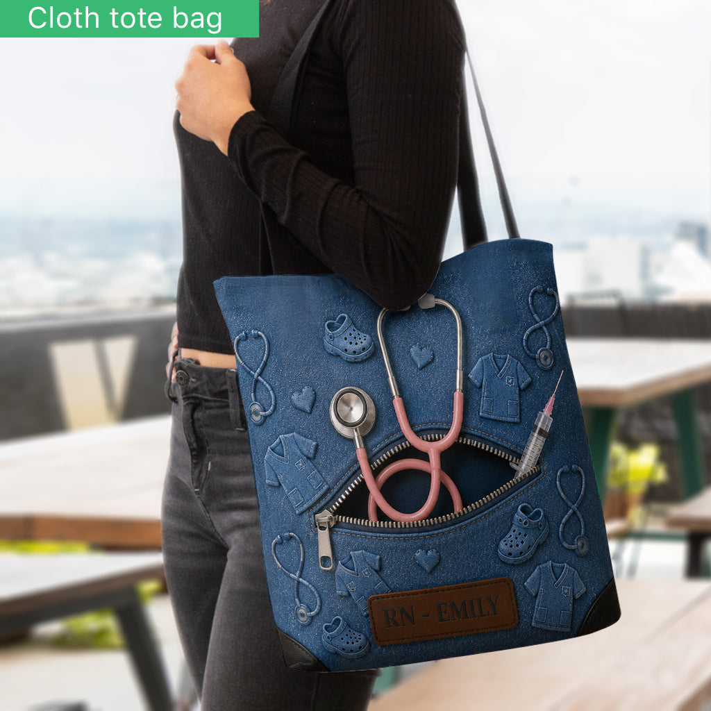 Love My Job - Personalized Nurse Tote Bag