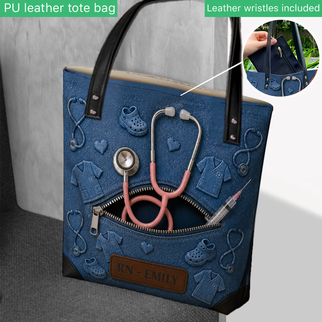 Love My Job - Personalized Nurse Tote Bag