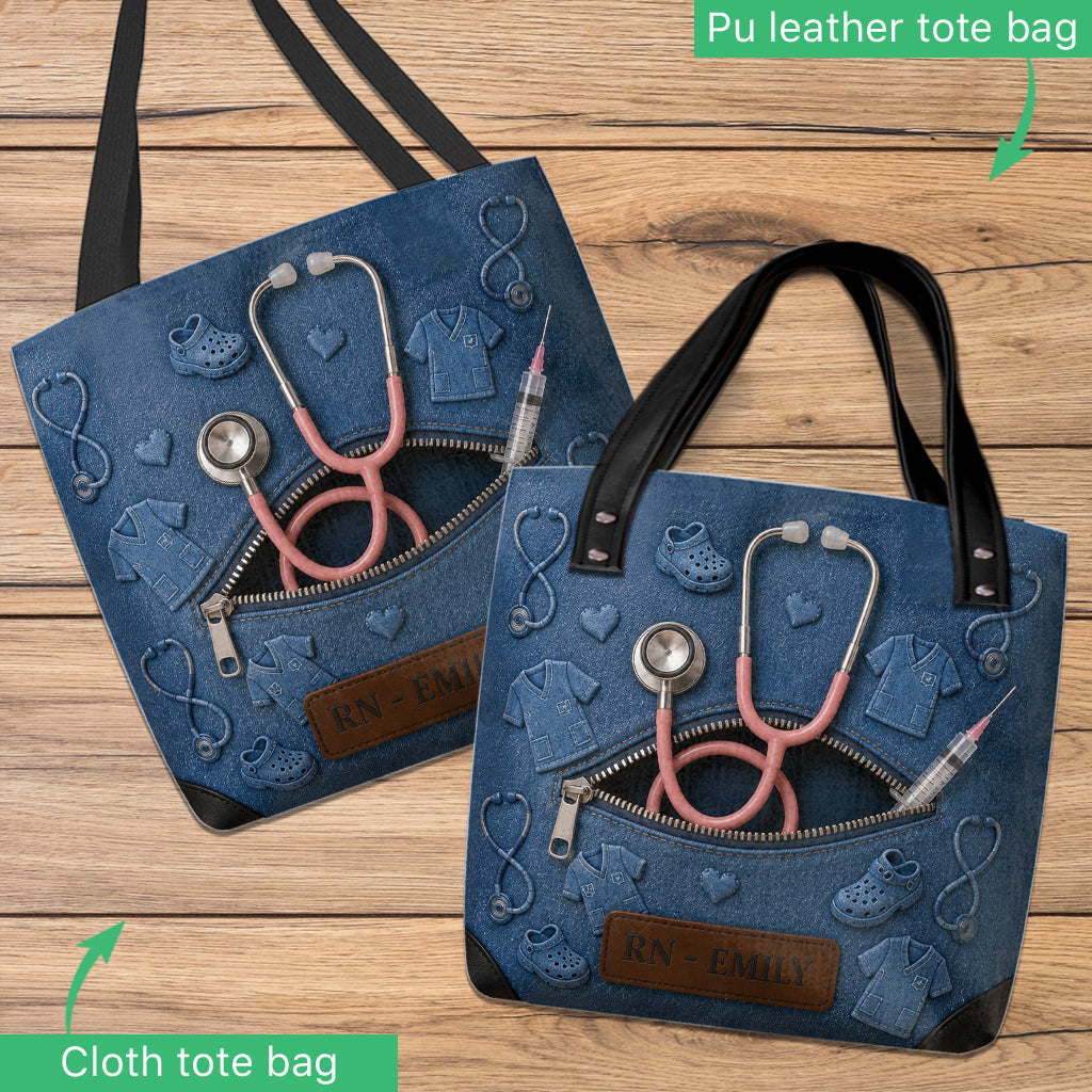 Love My Job - Personalized Nurse Tote Bag