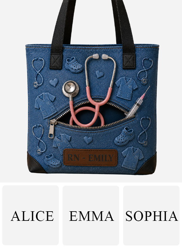 Love My Job - Personalized Nurse Tote Bag