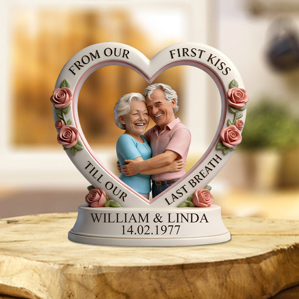 TILL OUR LAST BREATH - Personalized Couple Custom Shaped Acrylic Plaque