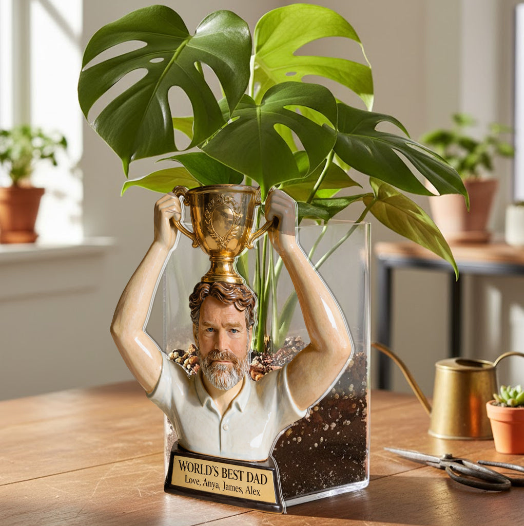 World's Best Dad - Personalized Father Acrylic Pot