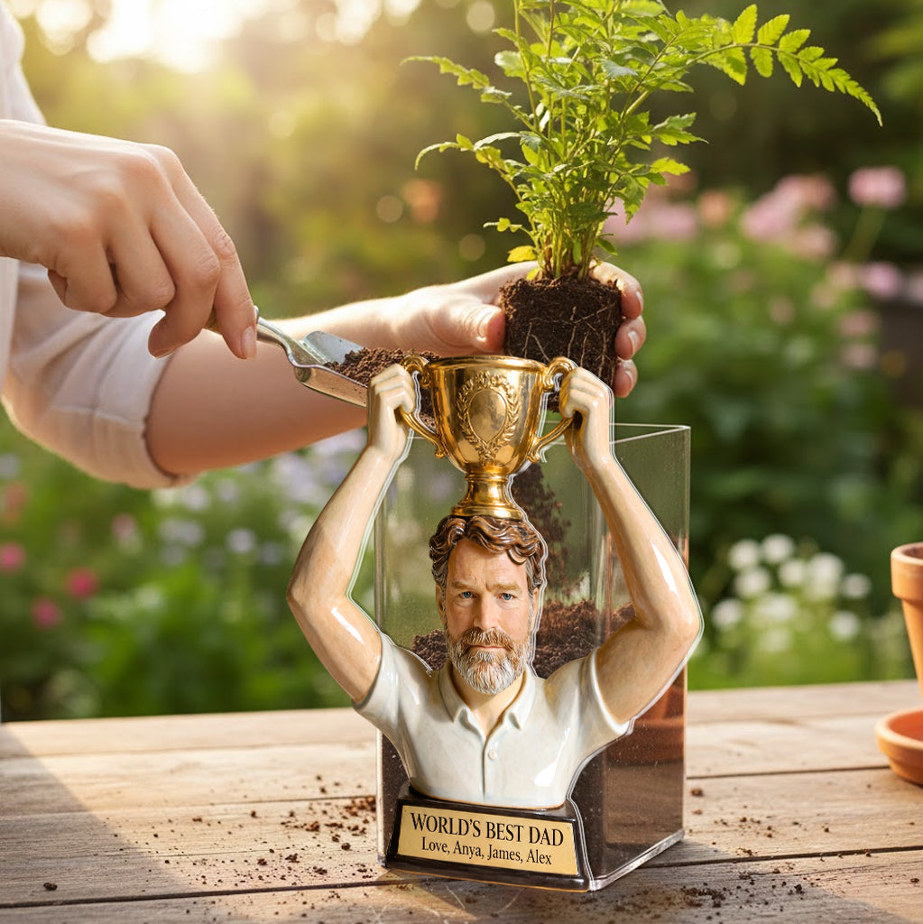 World's Best Dad - Personalized Father Acrylic Pot