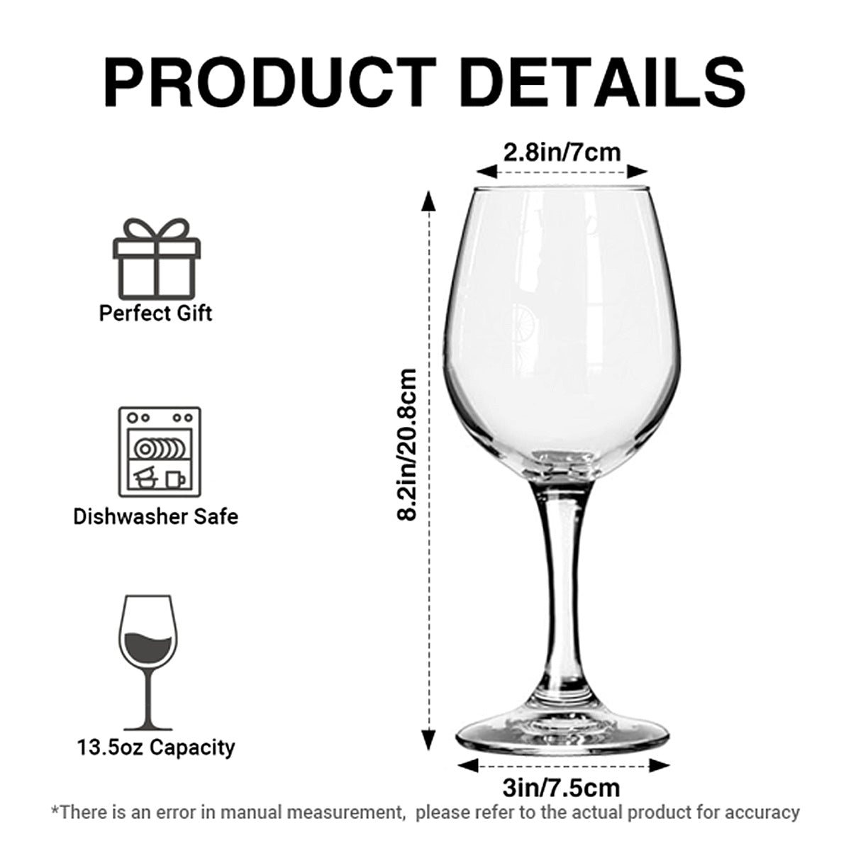 We Go Together Like Drunk & Disorderly - Personalized Bestie Wine Glass With Long Stem
