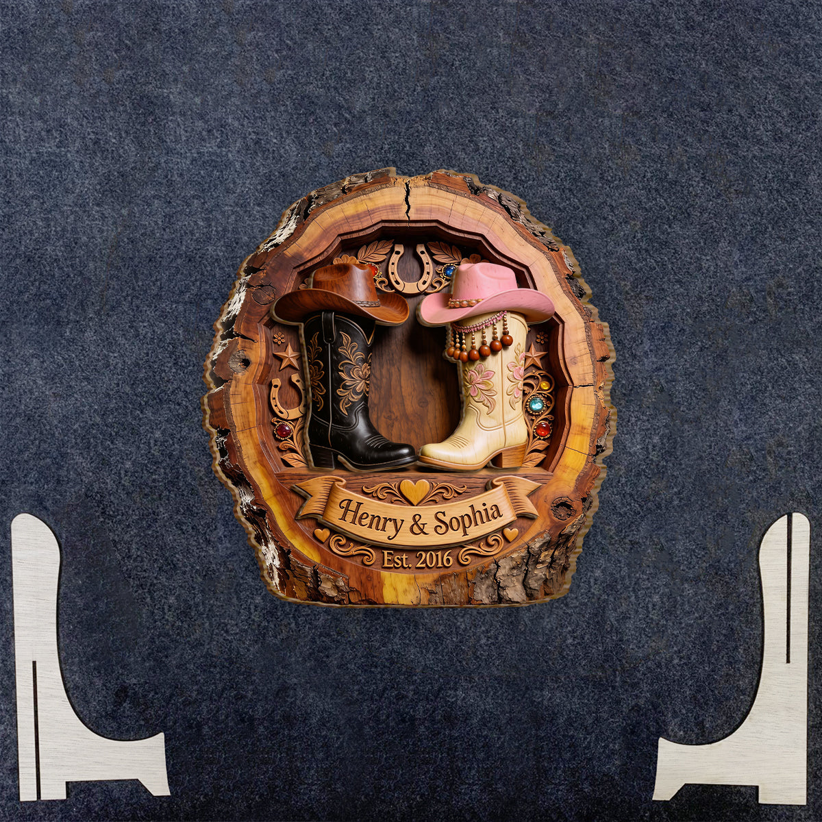 You & Me We Got This - Personalized Western Outfit 2 Layered Wood Sign / Wood Plaque