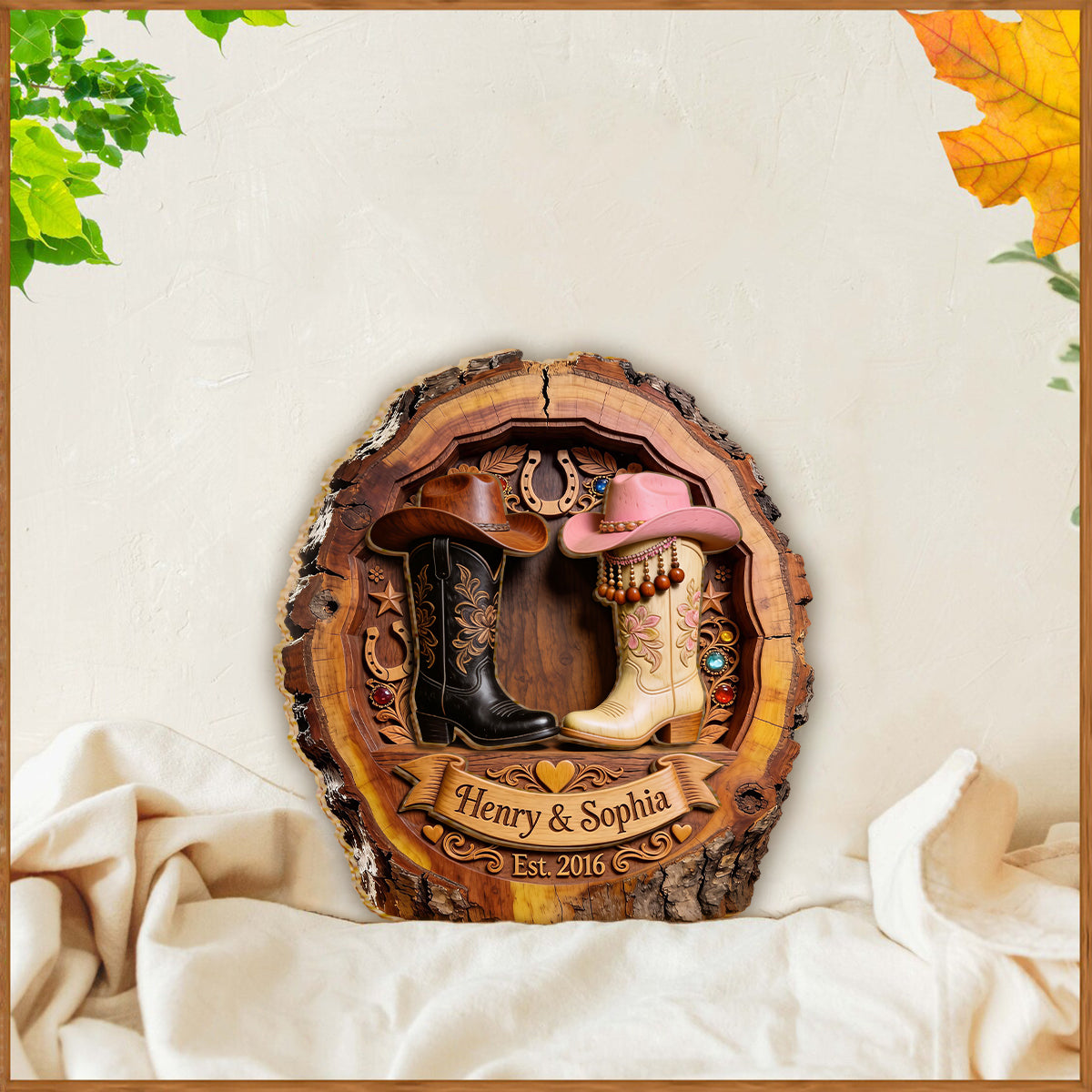 You & Me We Got This - Personalized Western Outfit 2 Layered Wood Sign / Wood Plaque
